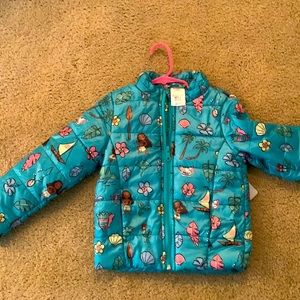 Girls Disney character puffer jacket.